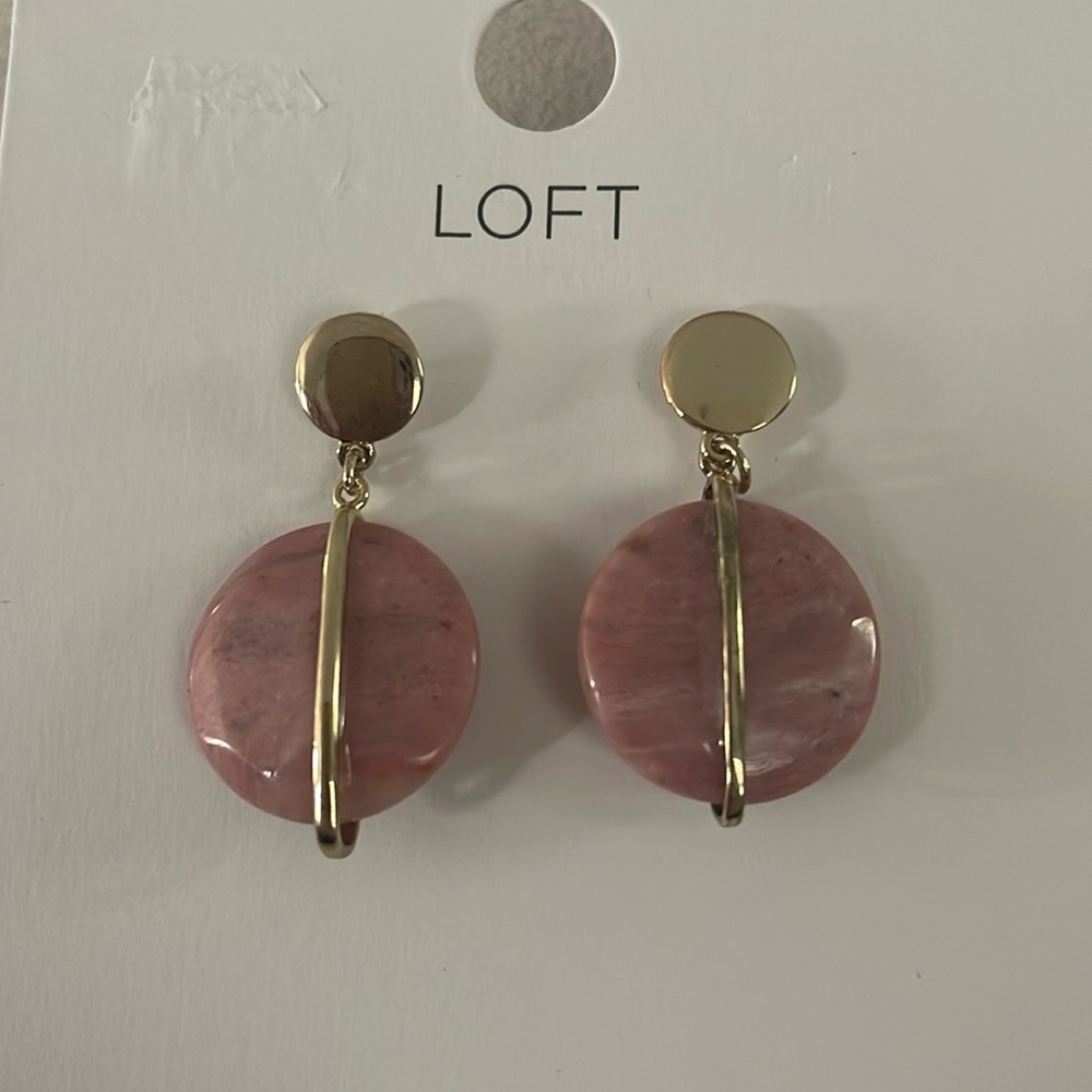 Loft Pink Stone Earrings